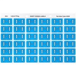 AVERY 43320 LATERAL FILE LABEL SIDE TAB COLOUR CODE T 25 X 38MM BLUE PACK 180