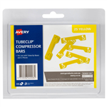 AVERY 44008Y TUBECLIP COMPRESSOR BAR YELLOW PACK 25