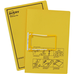 AVERY 84442 TUBECLIP FILE FOOLSCAP YELLOW