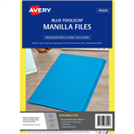 AVERY 88222 MANILLA FOLDER FOOLSCAP BLUE PACK 20