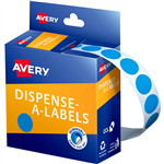 AVERY 937275 ROUND LABEL DISPENSER 14MM LIGHT BLUE BOX 1050