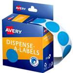 AVERY 937276 ROUND LABEL DISPENSER 24MM LIGHT BLUE BOX 500