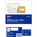 AVERY 938200 L7157 GENERAL USE LABEL LASERINKJET 33UP WHITE PACK 100