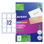AVERY 959005 L7164 QUICK PEEL ADDRESS LABEL WITH SURE FEED LASER 12UP WHITE PACK 100