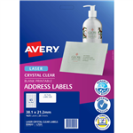 AVERY 959022 L7551 CRYSTAL CLEAR ADDRESS LABEL LASER 65UP CLEAR PACK 25