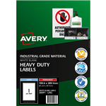 AVERY 959067 L7067 HEAVY DUTY LASER LABELS 1UP WHITE PACK 25