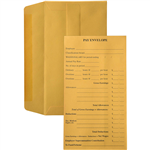 CUMBERLAND ENVELOPES 1234 POCKET PREPRINTED PAY SELF SEAL 85GSM 90 X 165 GOLD PACK 100