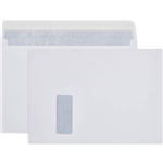 CUMBERLAND C4 ENVELOPES SECRETIVE BOOKLET MAILER WINDOWFACE STRIP SEAL 100GSM 324 X 229MM WHITE BOX 250