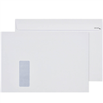 CUMBERLAND C4 ENVELOPES SECRETIVE BOOKLET MAILER WINDOWFACE STRIP SEAL EASY OPEN 100GSM 324 X 229MM WHITE BOX 250