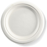 BIOPAK BIOCANE ROUND PLATE 180MM WHITE PACK 125