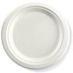 BIOPAK BIOCANE ROUND PLATE 230MM WHITE PACK 125