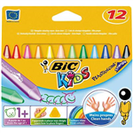 BIC KIDS PLASTIDECOR CRAYONS ASSORTED PACK 12