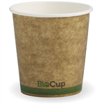 BIOPAK BIOCUP SINGLE WALL CUP 120ML KRAFT GREEN STRIPE PACK 50