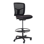 MONDO TIVOLI DRAFTING CHAIR MESH BACK BLACK