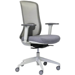 BURO ELAN MESH CHAIR WITH ARMS LIGHT GREY