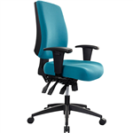 BURO TIDAL CHAIR MEDIUM BACK ARMS TEAL