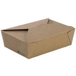 BIOPAK BIOBOARD LUNCH BOX LARGE 197 X 140 X 64MM PACK 50