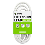MOKI EXTENSION LEAD 3 METRE WHITE