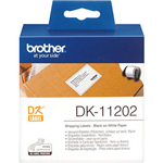 BROTHER DK11202 LABEL ROLL 62 X 100MM WHITE ROLL 300