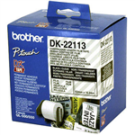 BROTHER DK22113 CONTINUOUS FILM LABEL ROLL 62MM X 1524M CLEAR