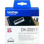 BROTHER DK22211 CONTINUOUS FILM LABEL ROLL 29MM X 1524M WHITE