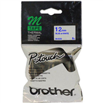 BROTHER MK233 LAMINATED LABELLING TAPE 12MM BLUE ON WHITE