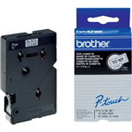 BROTHER TC101 LAMINATED LABELLING TAPE 12MM BLACK ON CLEAR