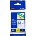 BROTHER TZE133 LAMINATED LABELLING TAPE 12MM BLUE ON CLEAR