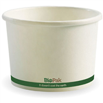 BIOPAK BIOBOWL BOWL 470ML WHITE PACK 25