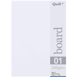 QUILL BOARD 200GSM A5 WHITE PACK 50