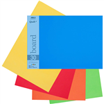 QUILL BOARD 210GSM A3 BRIGHT ASSORTED PACK 15