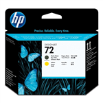 HP C9384A 72 PRINT HEAD MATT BLACK AND YELLOW