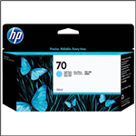 HP C9390A 70 INK CARTRIDGE LIGHT CYAN