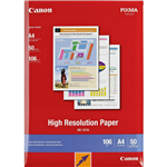 CANON HR101 HIGH RESOLUTION PHOTO PAPER 106GSM A4 WHITE PACK 50