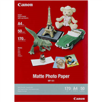 CANON MP101 MATTE PHOTO PAPER 170GSM A4 WHITE PACK 50