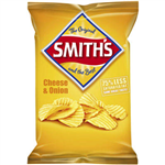 SMITHS CRISPS CRINKLE CUT CHEESE AND ONION 170G