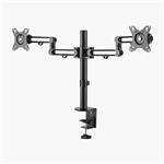 ERGOVIDA EMA30C24 DUAL MONITOR ARM BLACK