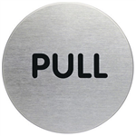 DURABLE PICTOGRAM SIGN PULL 65MM STAINLESS STEEL