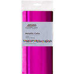 COLOURFUL DAYS CELLO WRAP 750 X 1000MM METALLIC PINK