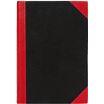 BLACK AND RED NOTEBOOK CASEBOUND RULED 200 PAGE A4