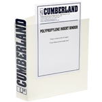 CUMBERLAND EARTHCARE INSERT RING BINDER 3D 40MM A3 WHITE