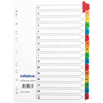 INITIATIVE INDEX DIVIDERS A4 AZ TAB COLOURED