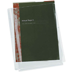 CUMBERLAND SHEET PROTECTOR DOUBLE CAPACITY WITH GUSSET A4 CLEAR PACK 10