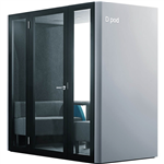 D POD 24 PERSON OFFICE POD SILVER