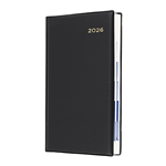 COLLINS BELMONT 61PAV99 DIARY DAY TO PAGE OCTAVO BLACK