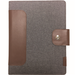 COLLINS CH2 COMPACT COMPENDIUM MAGNETIC CLOSURE WITH NOTEPAD QUARTO 260 X 210MM GREY