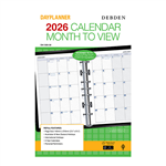 DEBDEN DAYPLANNER DK1300 DESK EDITION REFILL MONTH TO VIEW 216 X 140MM WHITE