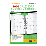 DEBDEN DAYPLANNER DK1310 REFILL DESK MONTHLY DATED TAB