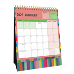 COLLINS EDGE RAINBOW DESK CALENDAR EDDC MONTH TO VIEW 220 X 175MM