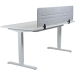 HEDJ ABOVE PET DESK MOUNTED SCREEN 1400 X 340MM LIGHT GREY
